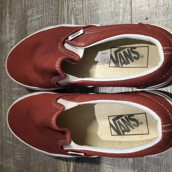 Vans Red Slip-On Sneakers - Picture 4 of 4